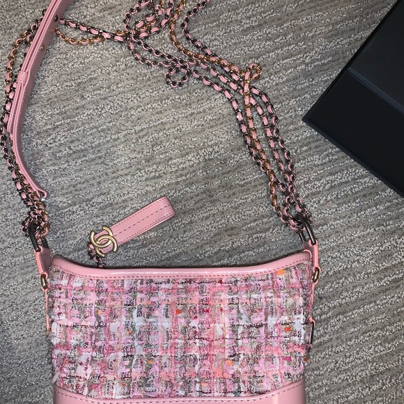 Chanel Pink Tweed Small Gabrielle - Picture 4 of 12